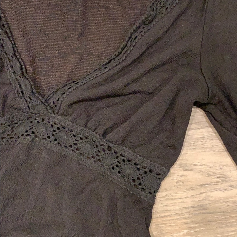 Black peasant dress